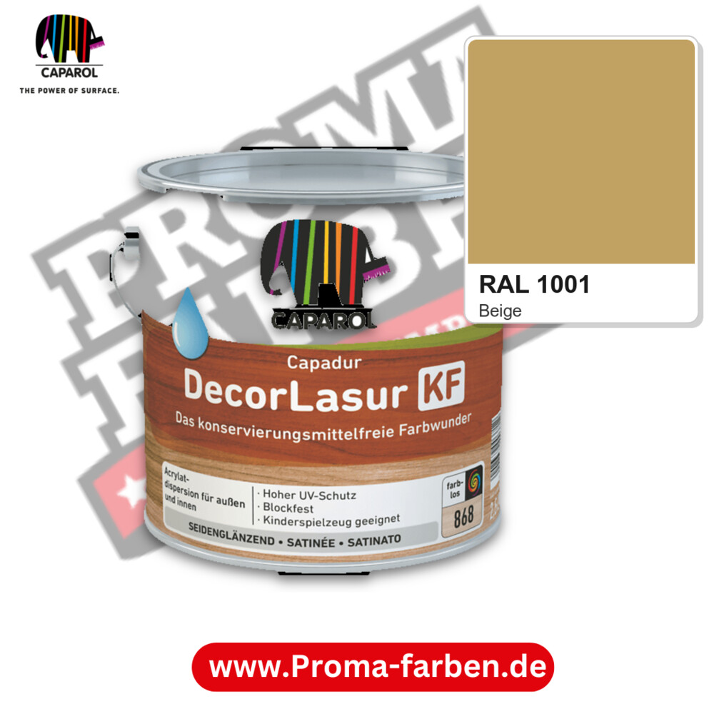 Caparol Capadur DecorLasur KF RAL 1001 kaufen Proma Farben Hamburg