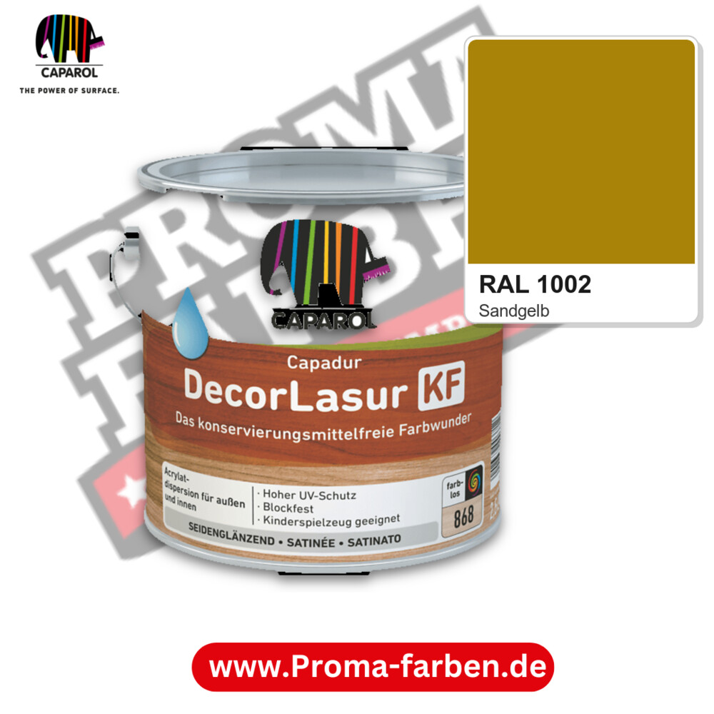 Caparol Capadur DecorLasur KF RAL 1002 kaufen Proma Farben Hamburg