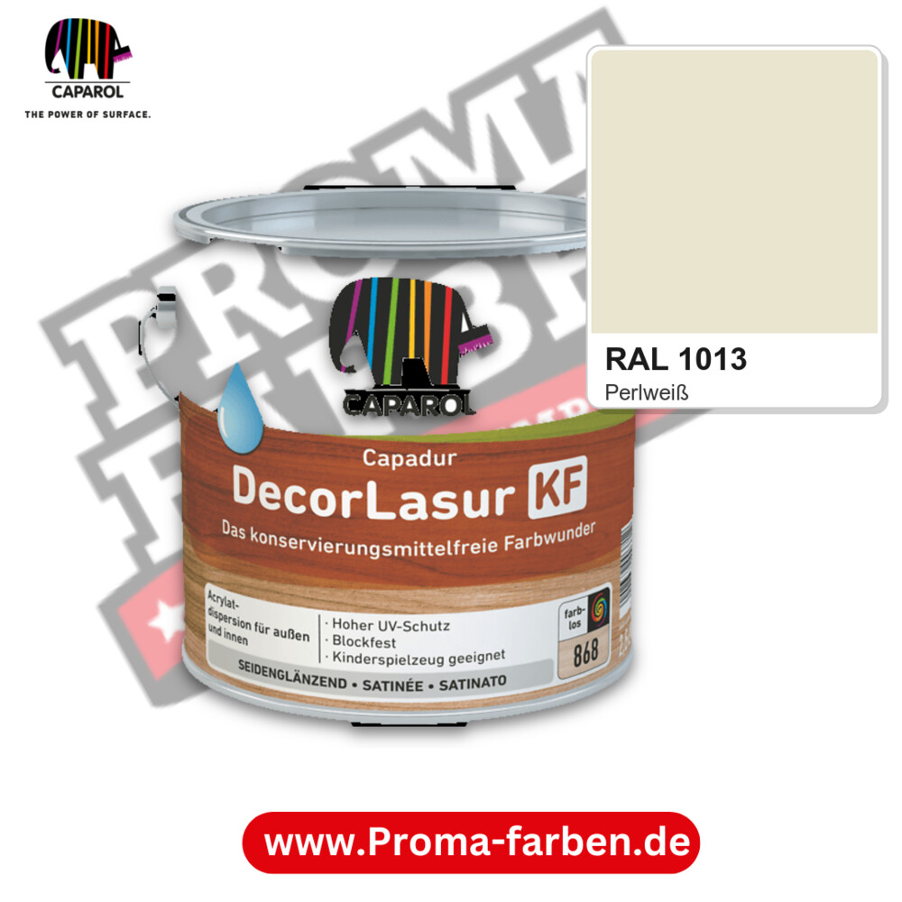 Caparol Capadur DecorLasur KF RAL 1013 kaufen Proma Farben Hamburg