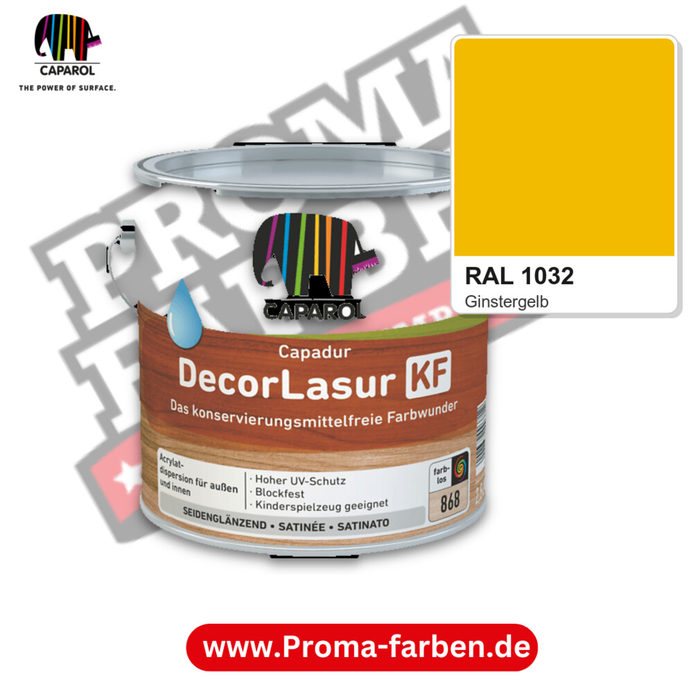 Caparol Capadur DecorLasur KF RAL 1032 kaufen Proma Farben Hamburg