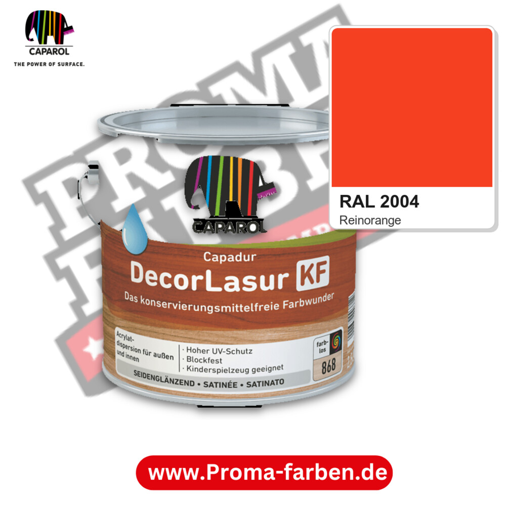 Caparol Capadur DecorLasur KF RAL 2004 kaufen Proma Farben Hamburg