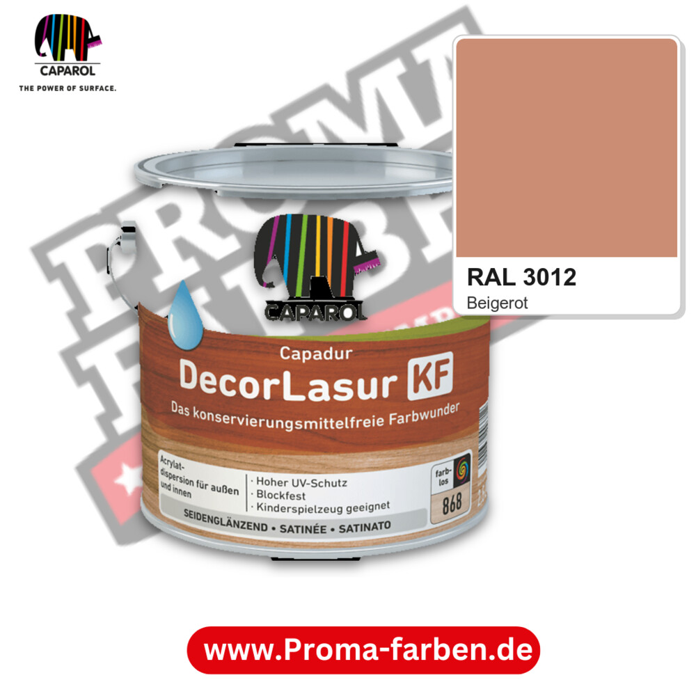 Caparol Capadur DecorLasur KF RAL 3012 kaufen Proma Farben Hamburg