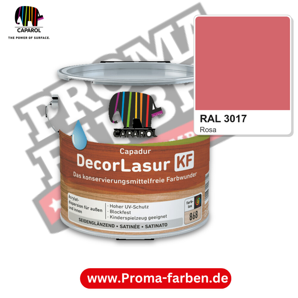 Caparol Capadur DecorLasur KF RAL 3017 kaufen Proma Farben Hamburg