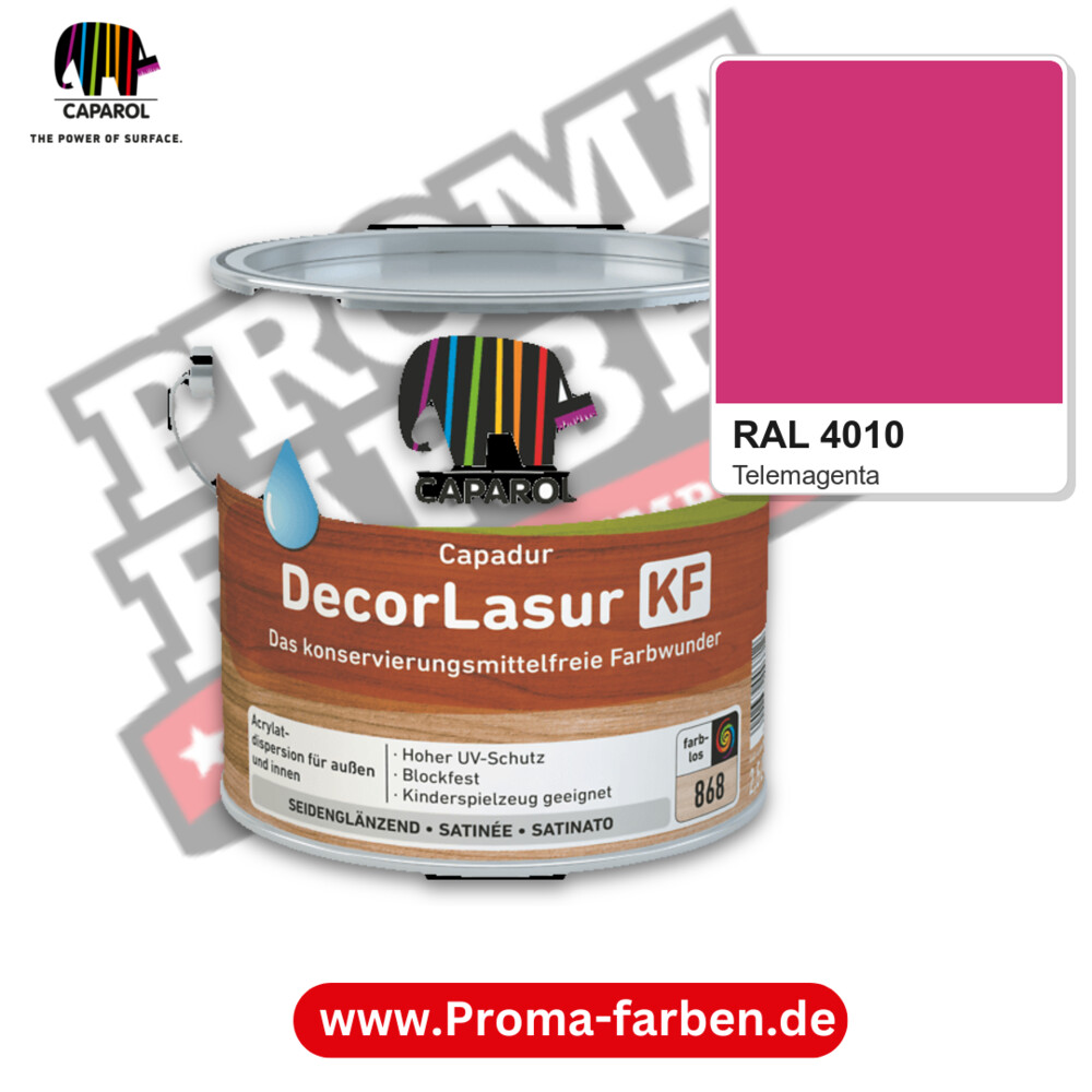 Caparol Capadur DecorLasur KF RAL 4010 kaufen Proma Farben Hamburg