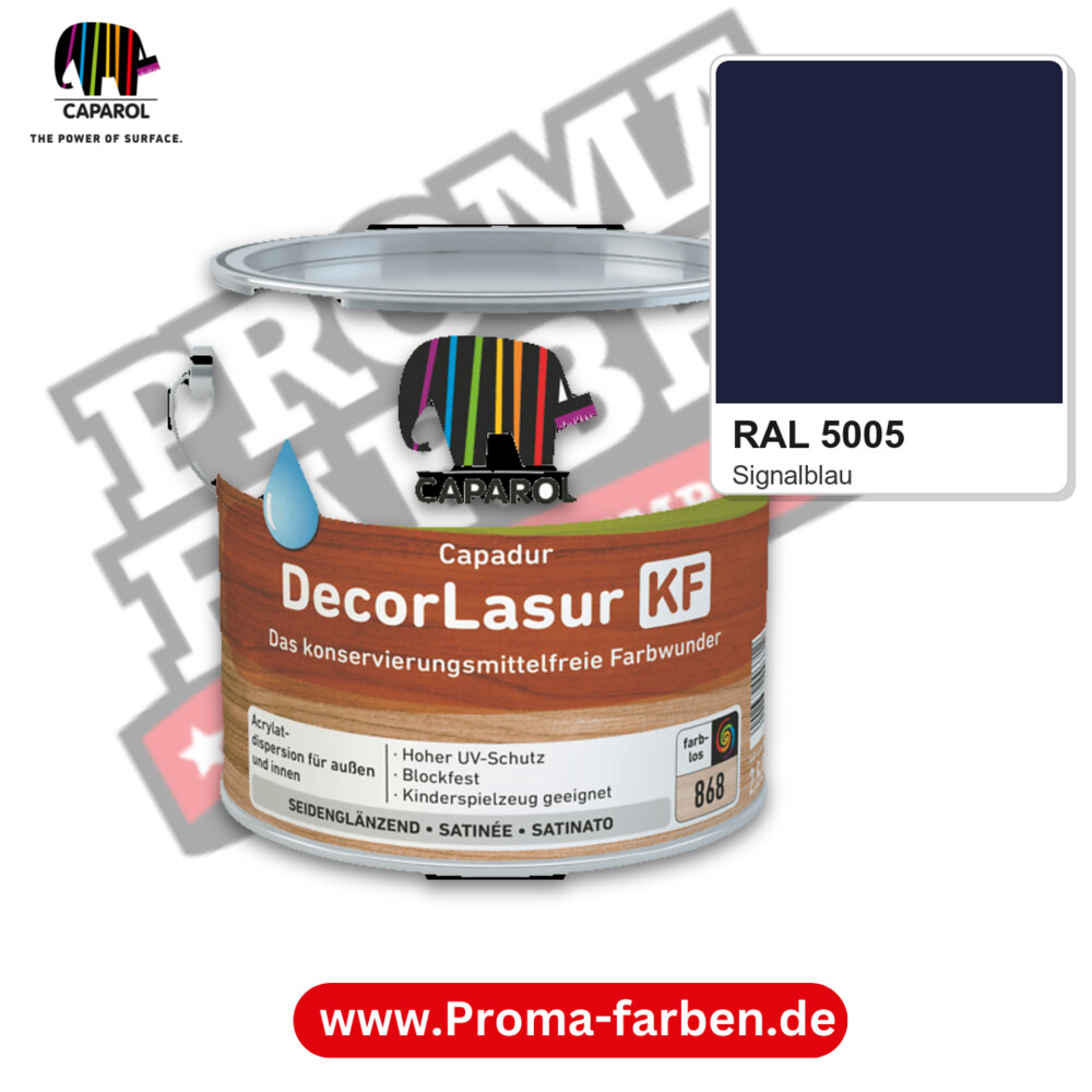 Caparol Capadur DecorLasur KF RAL 5005 kaufen Proma Farben Hamburg