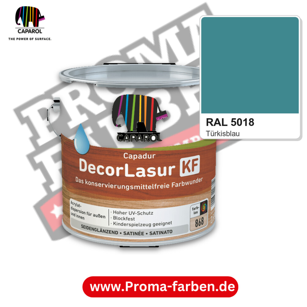 Caparol Capadur DecorLasur KF RAL 5018 kaufen Proma Farben Hamburg