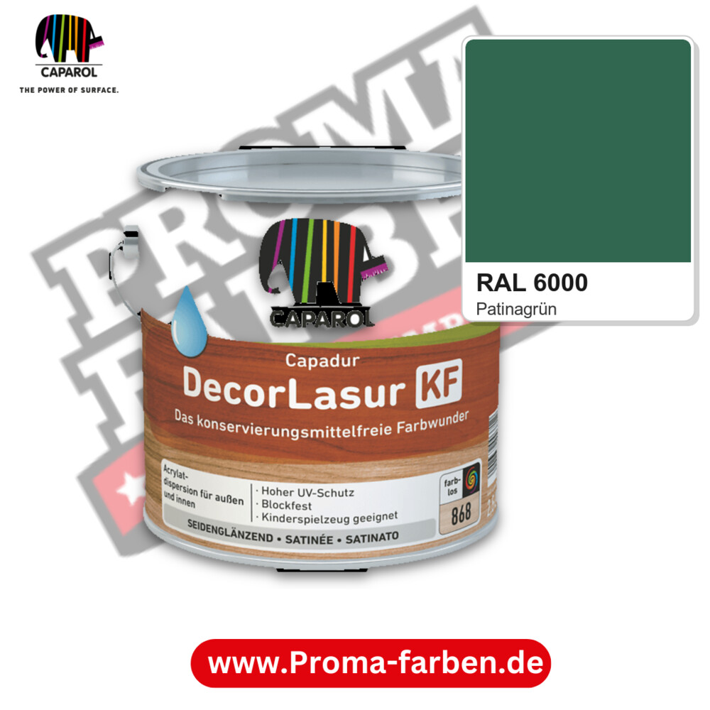 Caparol Capadur DecorLasur KF RAL 6000 kaufen Proma Farben Hamburg