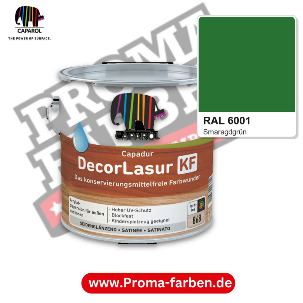Caparol Capadur DecorLasur KF RAL 6001 kaufen Proma Farben Hamburg