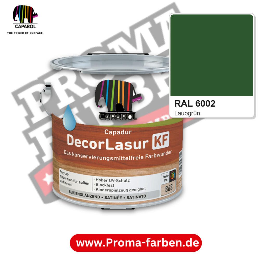 Caparol Capadur DecorLasur KF RAL 6002 kaufen Proma Farben Hamburg