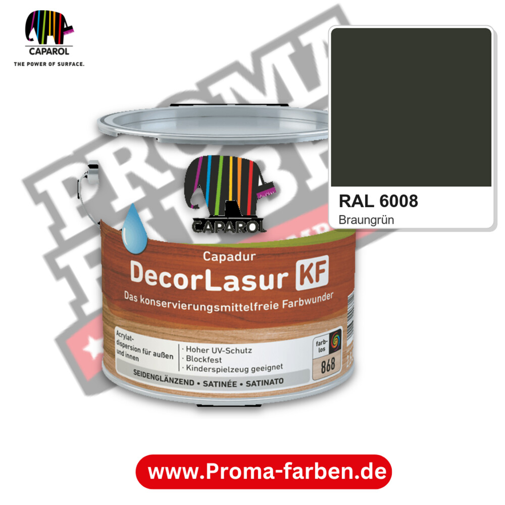 Caparol Capadur DecorLasur KF RAL 6008 kaufen Proma Farben Hamburg