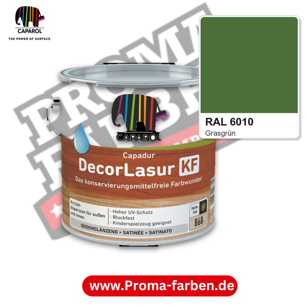 Caparol Capadur DecorLasur KF RAL 6010 kaufen Proma Farben Hamburg