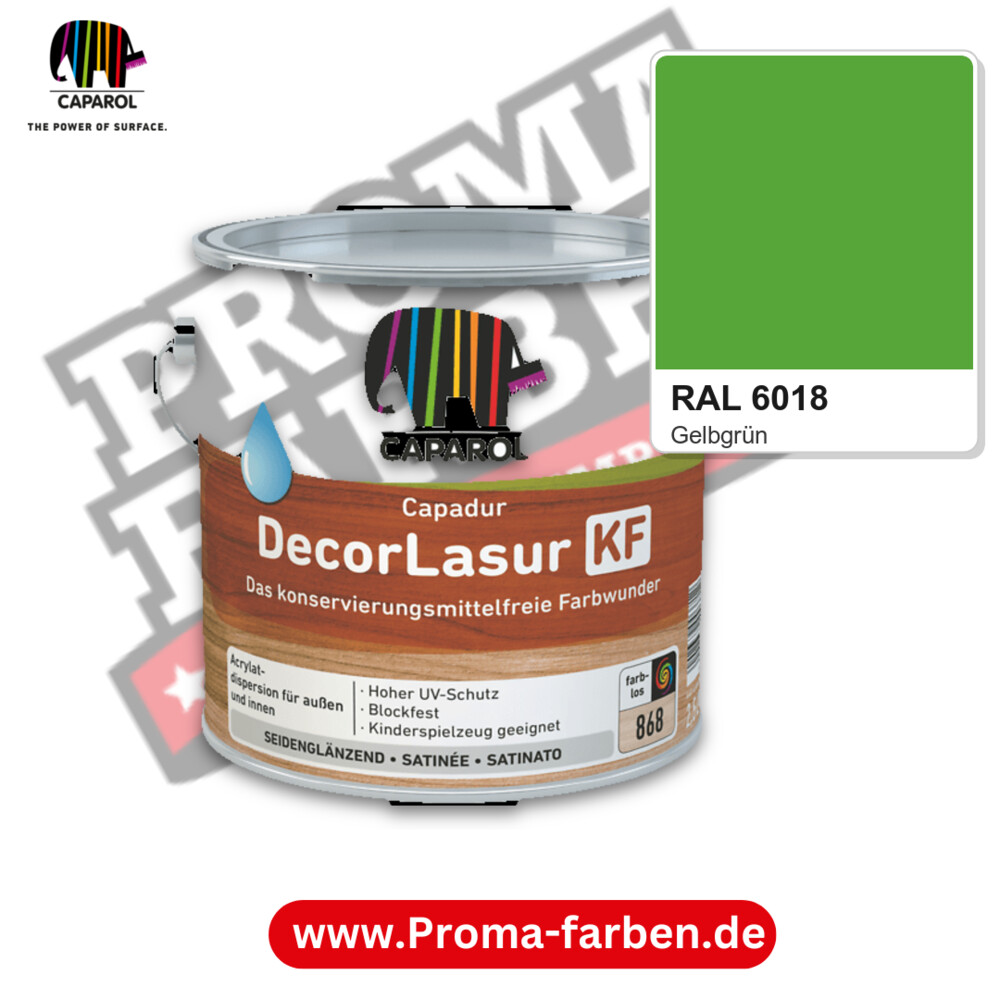Caparol Capadur DecorLasur KF RAL 6018 kaufen Proma Farben Hamburg