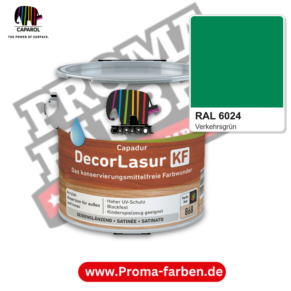 Caparol Capadur DecorLasur KF RAL 6024 kaufen Proma Farben Hamburg