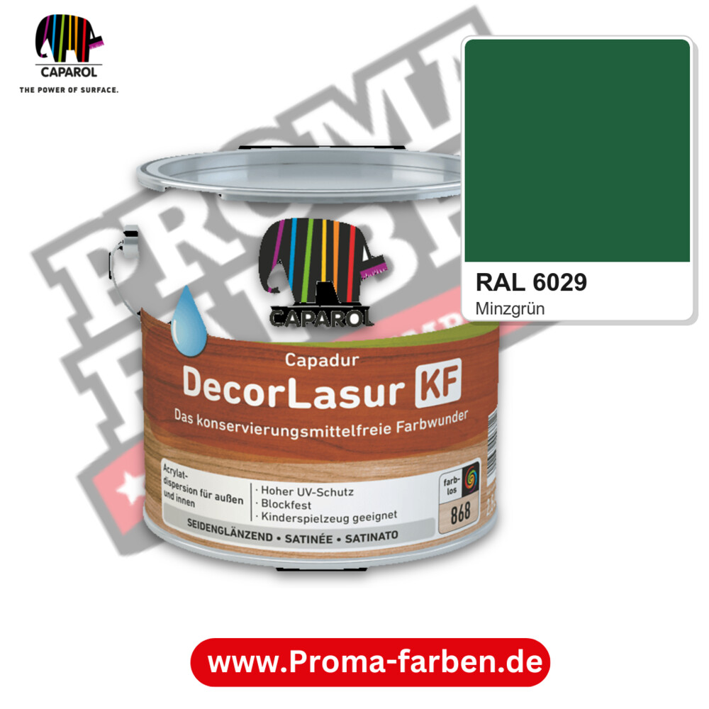 Caparol Capadur DecorLasur KF RAL 6029 kaufen Proma Farben Hamburg