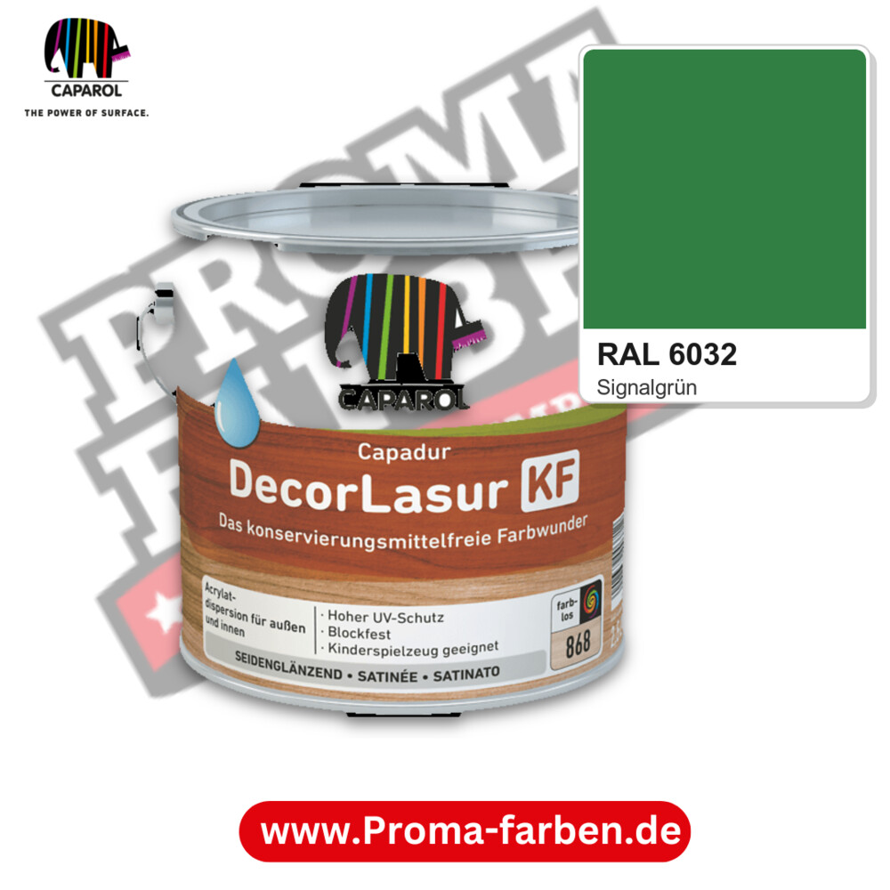 Caparol Capadur DecorLasur KF RAL 6032 kaufen Proma Farben Hamburg