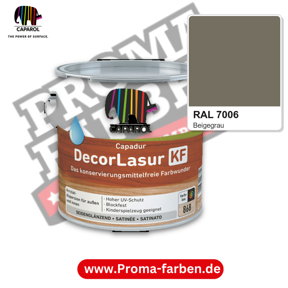Caparol Capadur DecorLasur KF RAL 7006 kaufen Proma Farben Hamburg