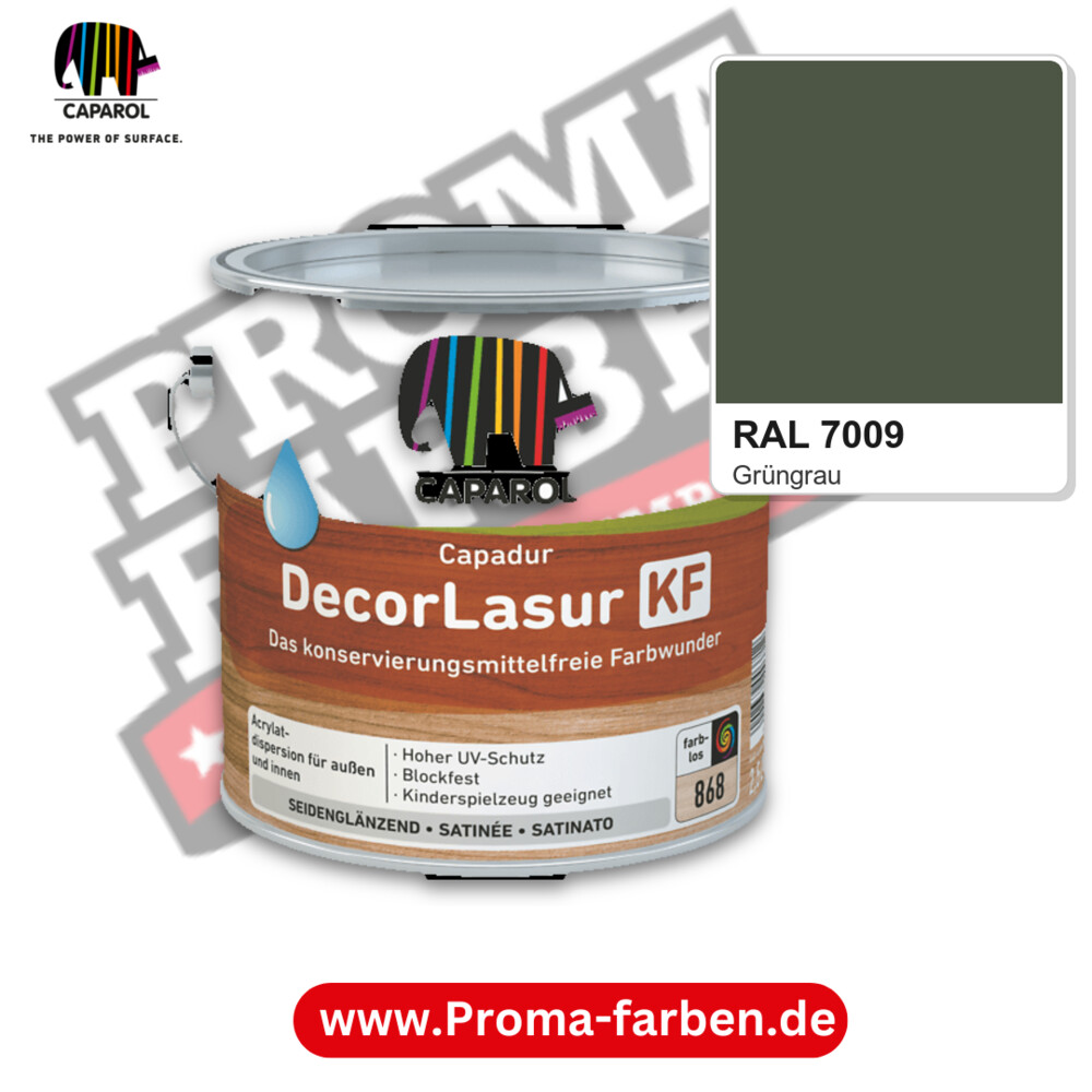 Caparol Capadur DecorLasur KF RAL 7009 kaufen Proma Farben Hamburg