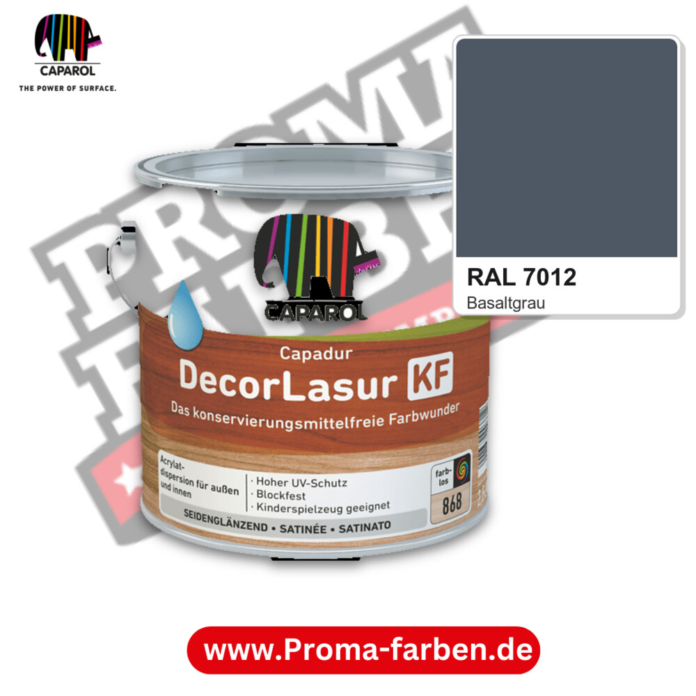 Caparol Capadur DecorLasur KF RAL 7012 kaufen Proma Farben Hamburg
