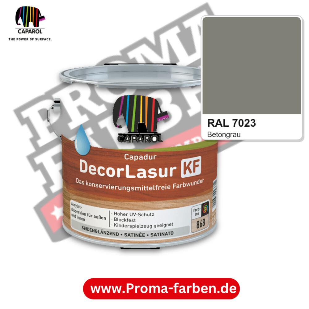 Caparol Capadur DecorLasur KF RAL 7023 kaufen Proma Farben Hamburg