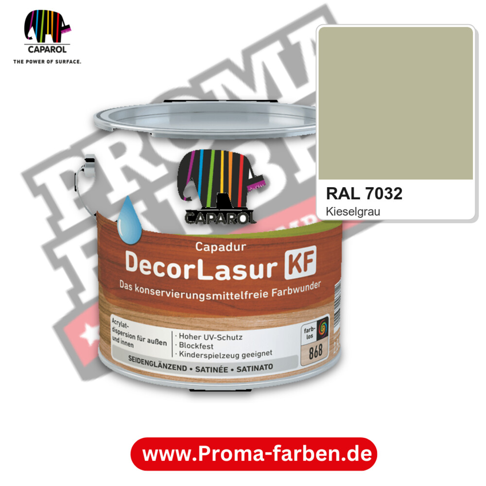 Caparol Capadur DecorLasur KF RAL 7032 kaufen Proma Farben Hamburg