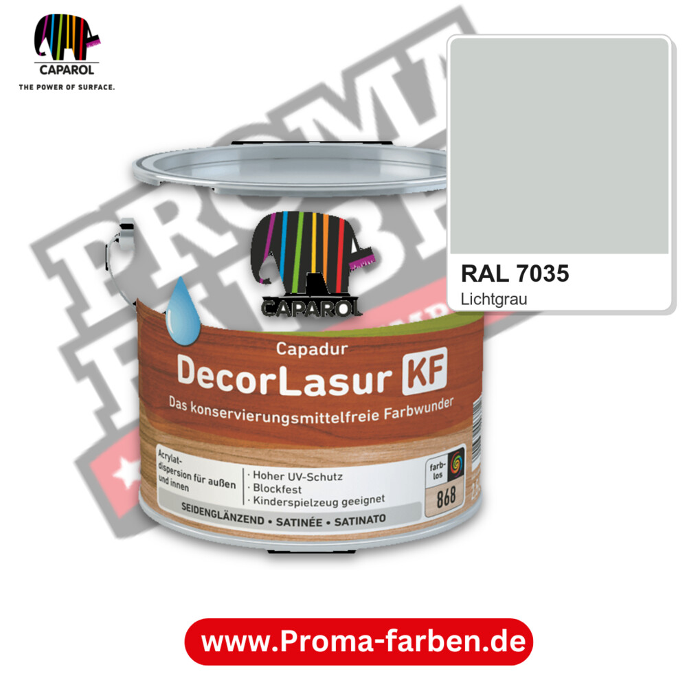 Caparol Capadur DecorLasur KF RAL 7035 kaufen Proma Farben Hamburg