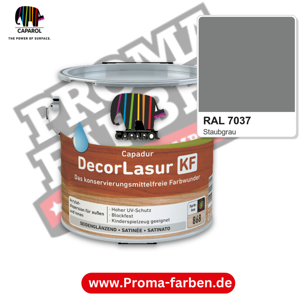 Caparol Capadur DecorLasur KF RAL 7037 kaufen Proma Farben Hamburg