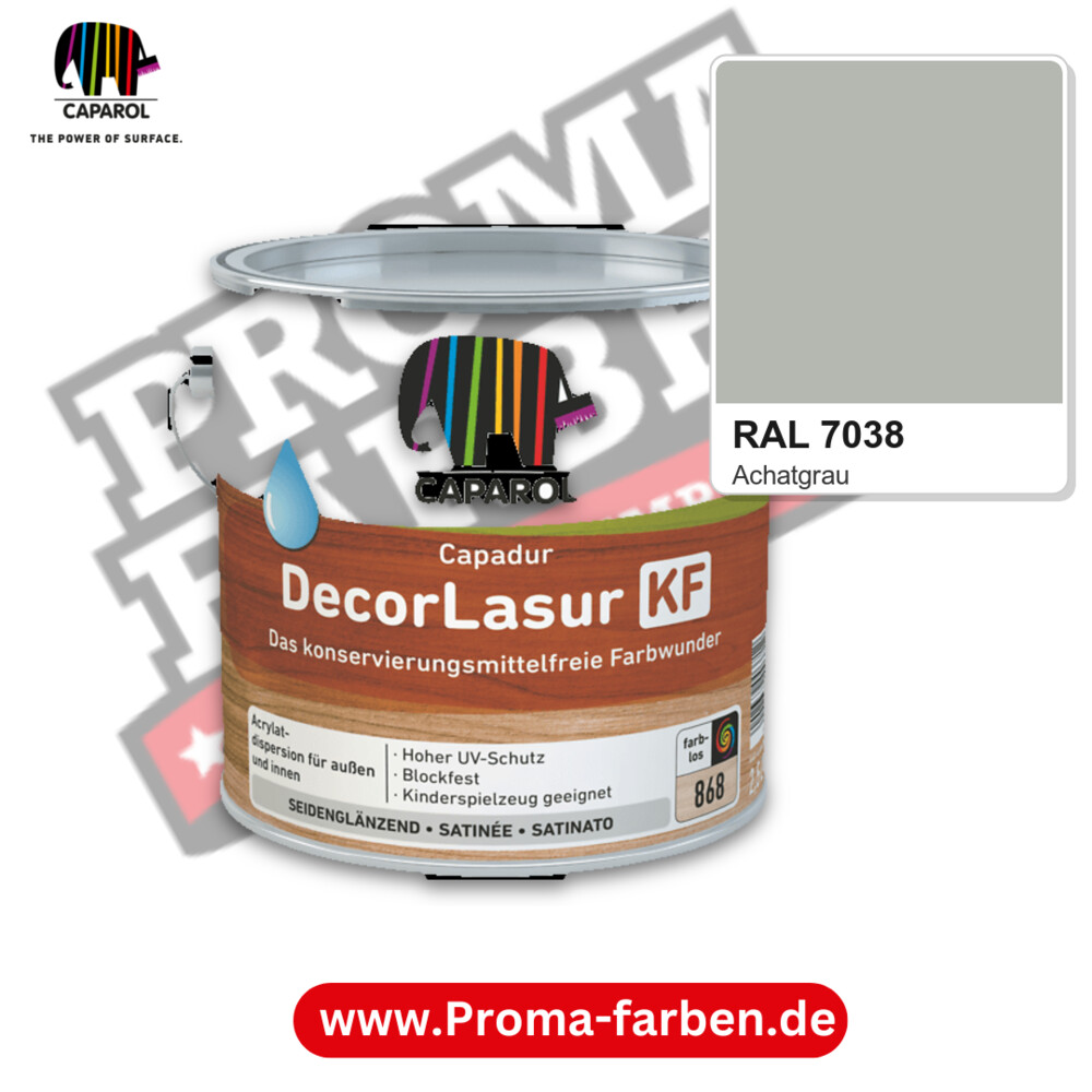 Caparol Capadur DecorLasur KF RAL 7038 kaufen Proma Farben Hamburg