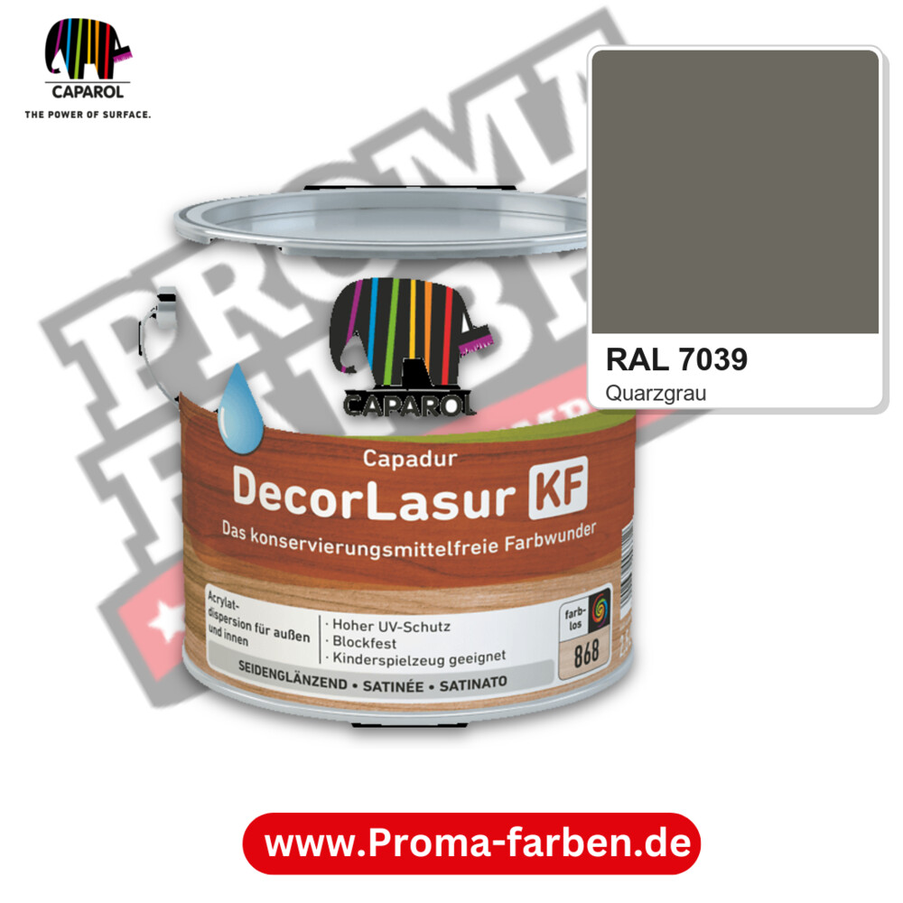 Caparol Capadur DecorLasur KF RAL 7039 kaufen Proma Farben Hamburg