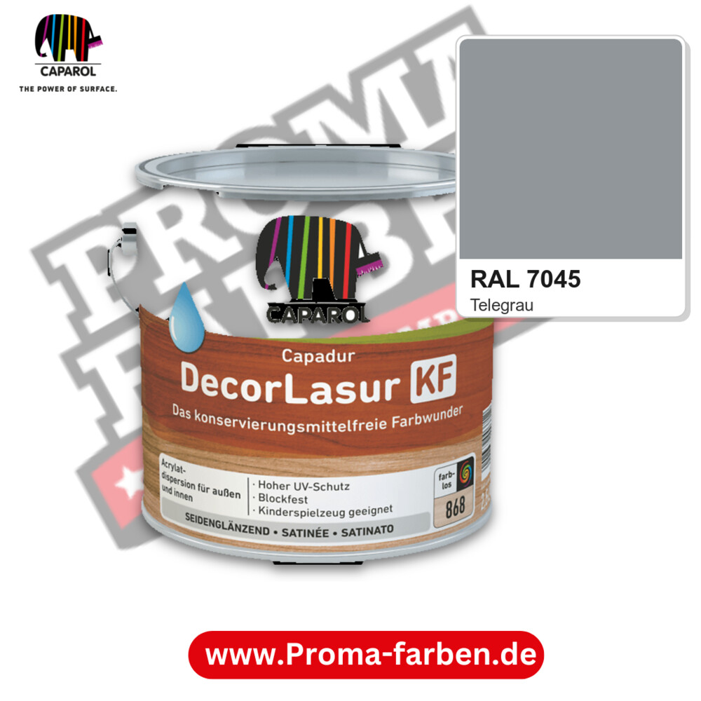 Caparol Capadur DecorLasur KF RAL 7045 kaufen Proma Farben Hamburg