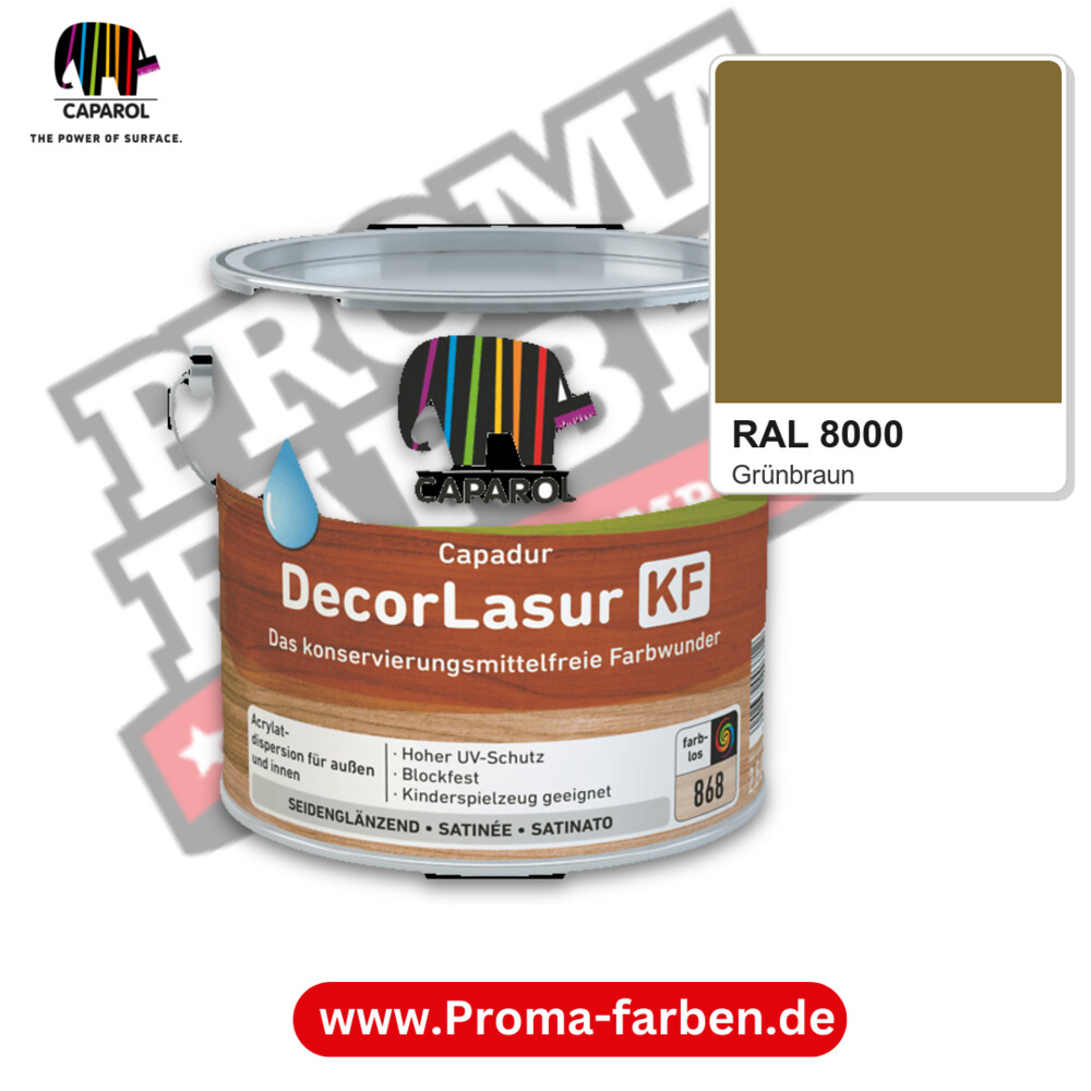 Caparol Capadur DecorLasur KF RAL 8000 kaufen Proma Farben Hamburg
