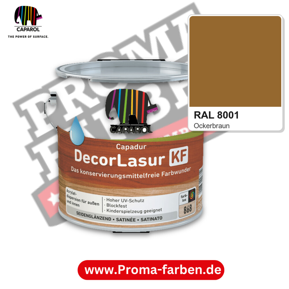 Caparol Capadur DecorLasur KF RAL 8001 kaufen Proma Farben Hamburg