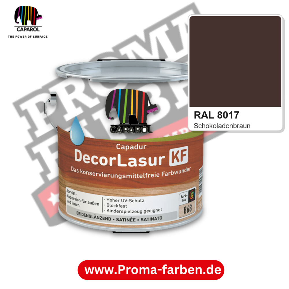 Caparol Capadur DecorLasur KF RAL 8017 kaufen Proma Farben Hamburg