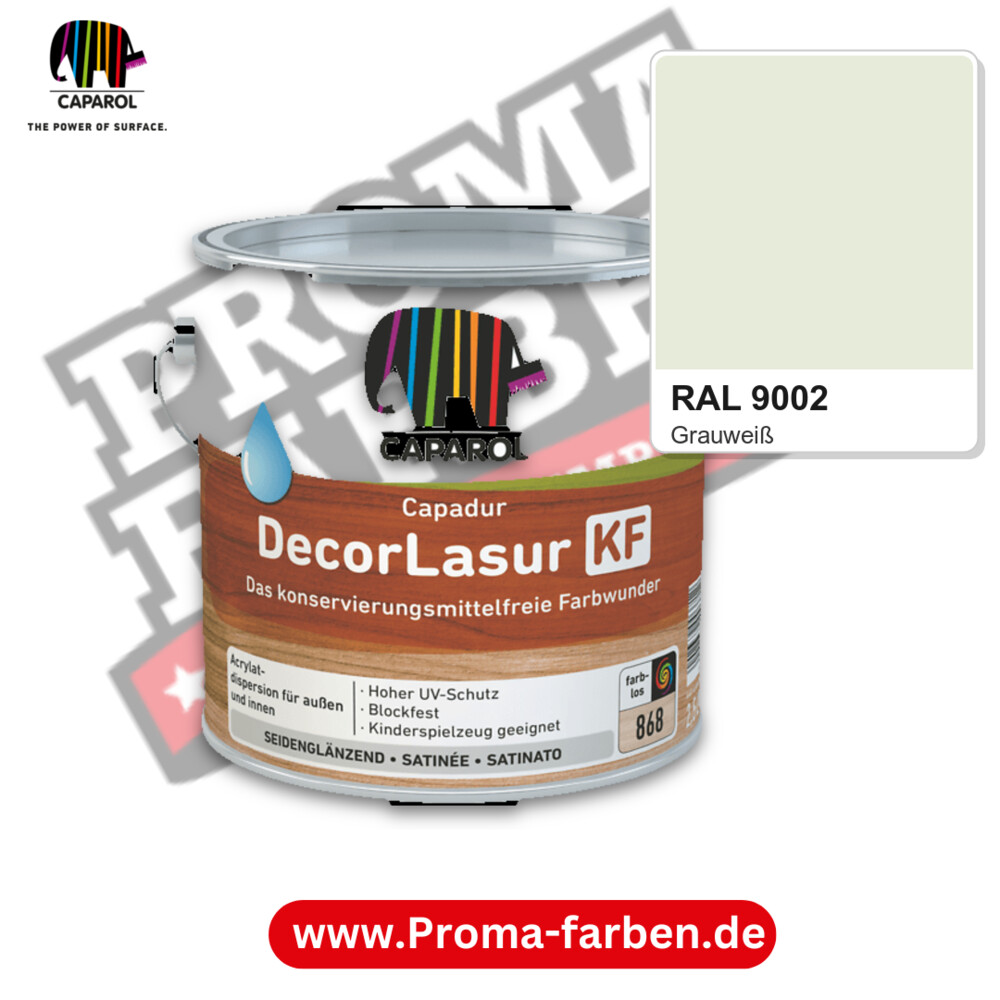 Caparol Capadur DecorLasur KF RAL 9002 kaufen Proma Farben Hamburg