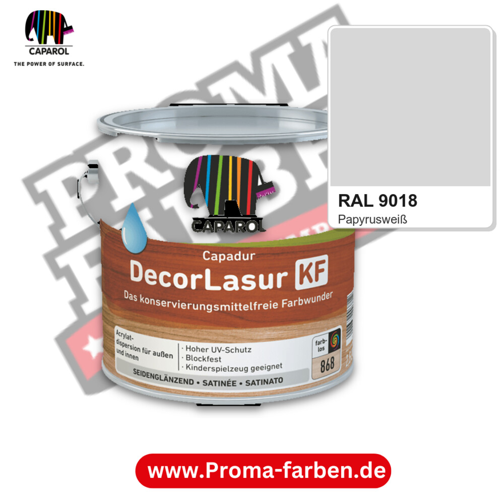 Caparol Capadur DecorLasur KF RAL 9018 kaufen Proma Farben Hamburg