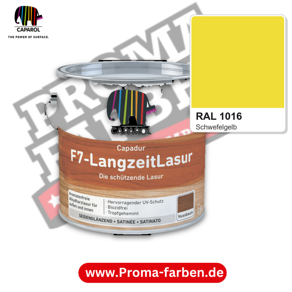 Caparol Capadur F7-LangzeitLasur RAL 1016 kaufen Proma Farben Hamburg