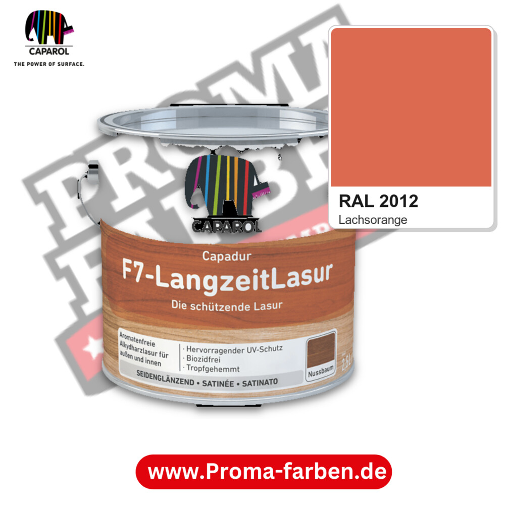 Caparol Capadur F7-LangzeitLasur RAL 2012 kaufen Proma Farben Hamburg