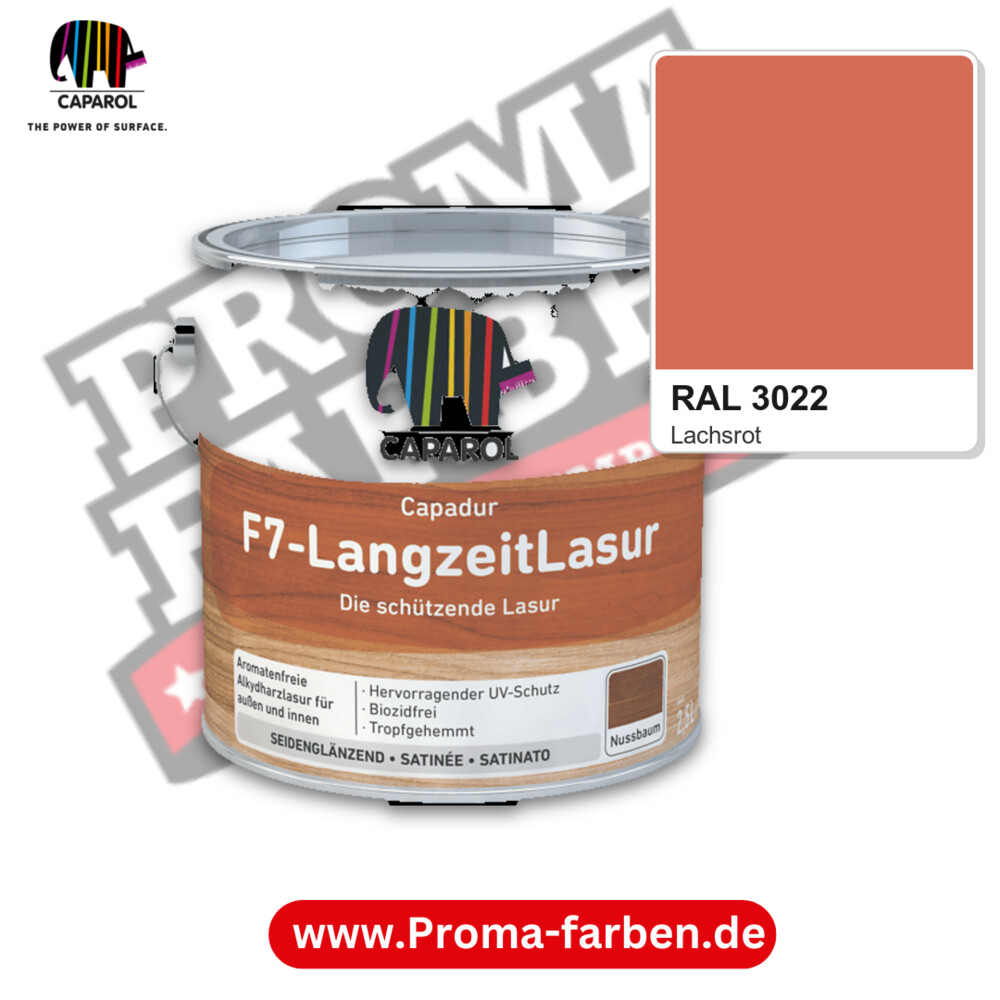 Caparol Capadur F7-LangzeitLasur RAL 3022 kaufen Proma Farben Hamburg