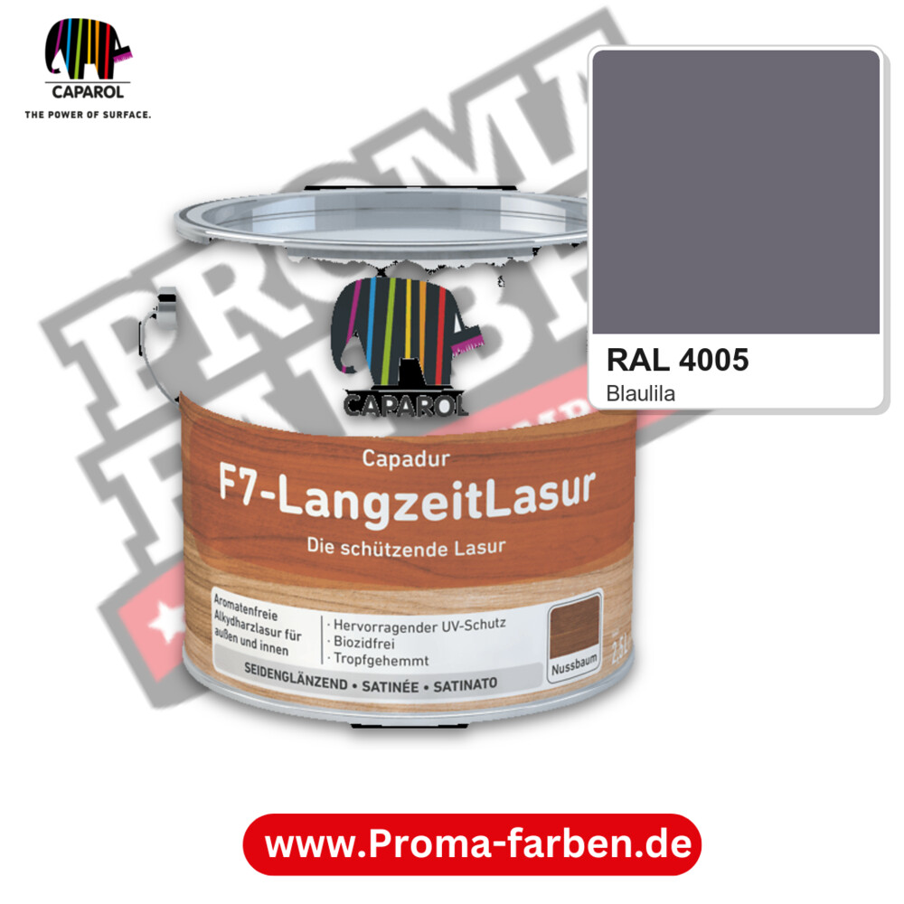 Caparol Capadur F7-LangzeitLasur RAL 4005 kaufen Proma Farben Hamburg
