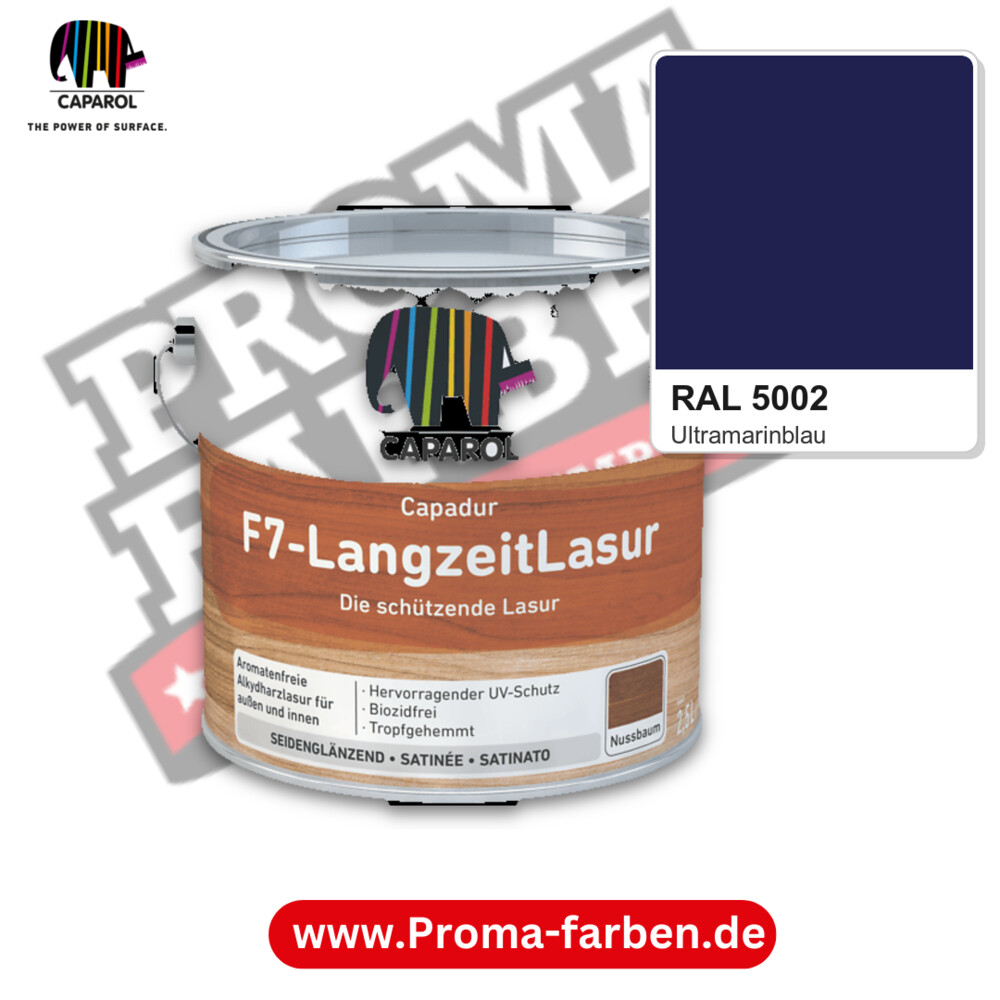 Caparol Capadur F7-LangzeitLasur RAL 5002 kaufen Proma Farben Hamburg
