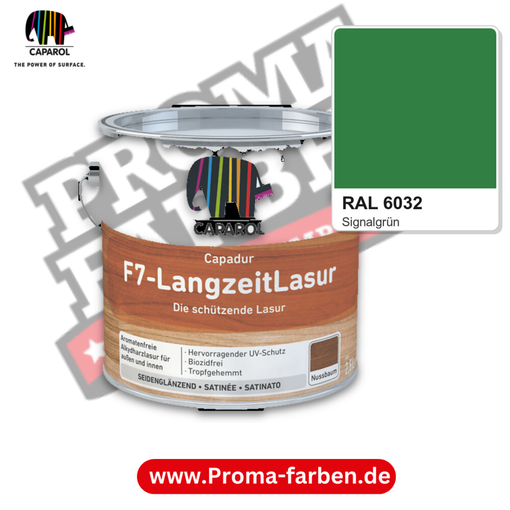 Caparol Capadur F7-LangzeitLasur RAL 6032 kaufen Proma Farben Hamburg