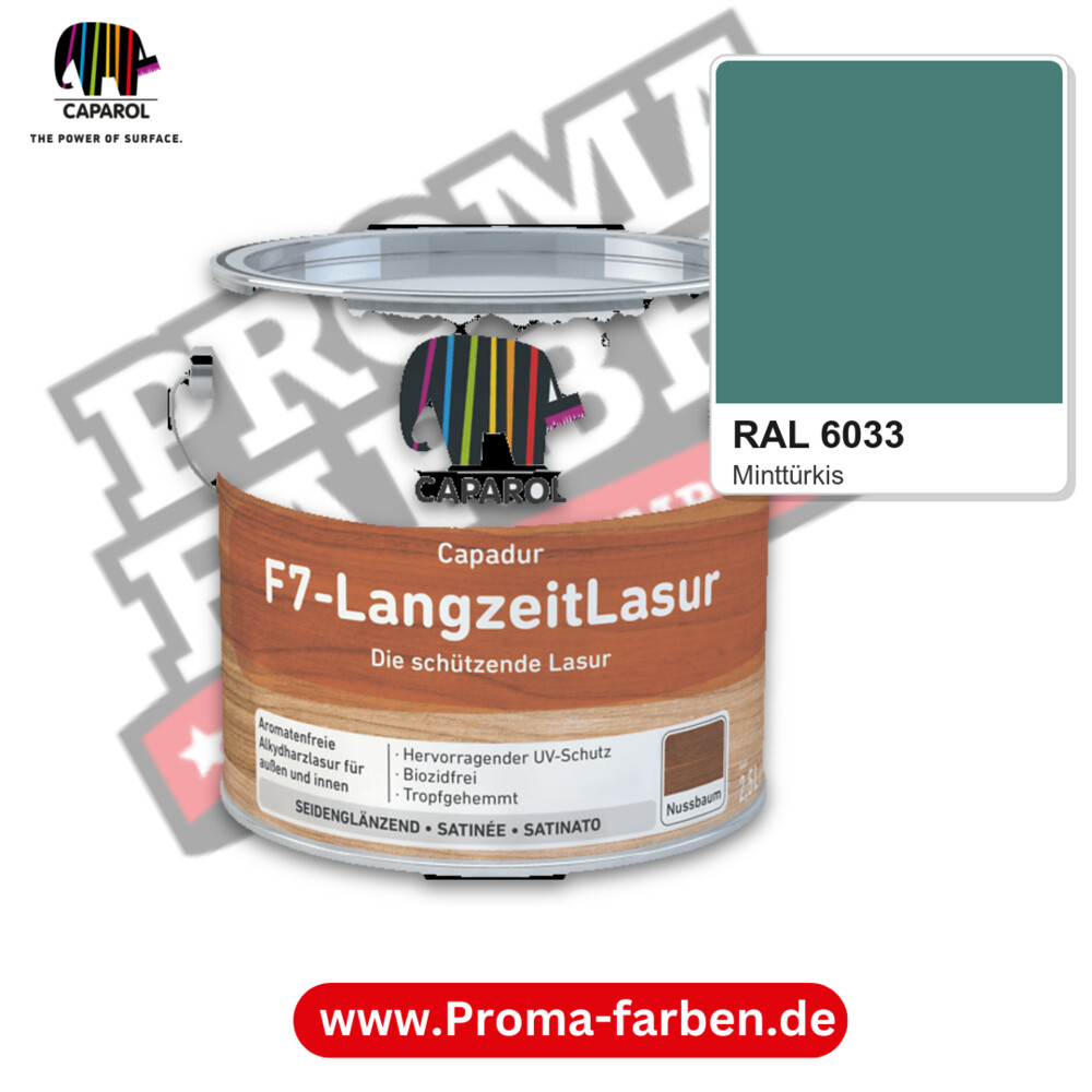 Caparol Capadur F7-LangzeitLasur RAL 6033 kaufen Proma Farben Hamburg