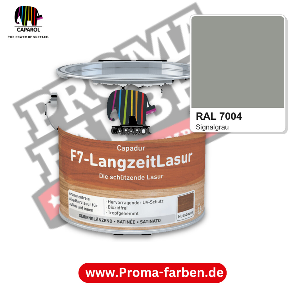 Caparol Capadur F7-LangzeitLasur RAL 7004 kaufen Proma Farben Hamburg