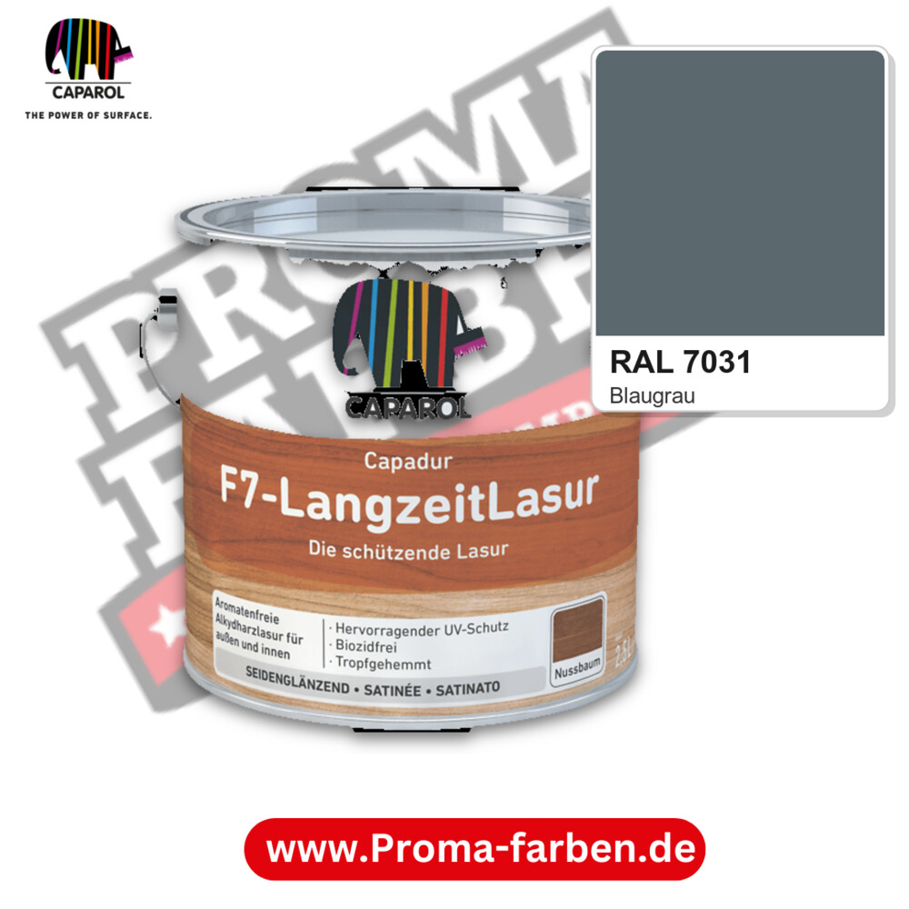 Caparol Capadur F7-LangzeitLasur RAL 7031 kaufen Proma Farben Hamburg