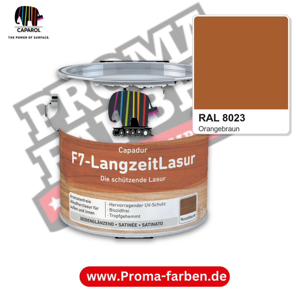 Caparol Capadur F7-LangzeitLasur RAL 8023 kaufen Proma Farben Hamburg