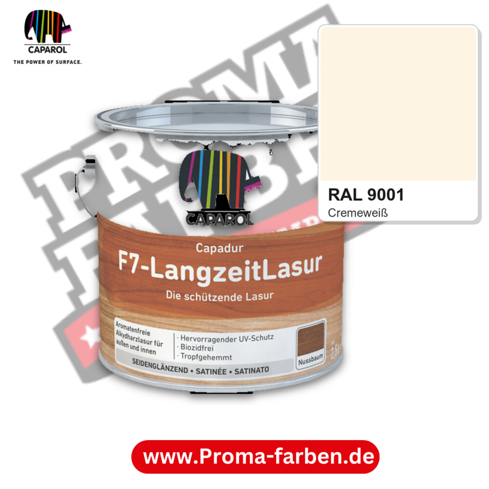 Caparol Capadur F7-LangzeitLasur RAL 9001 kaufen Proma Farben Hamburg
