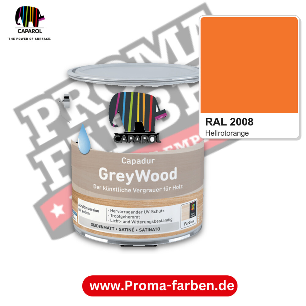 Caparol Capadur GreyWood RAL 2008 kaufen Proma Farben Hamburg
