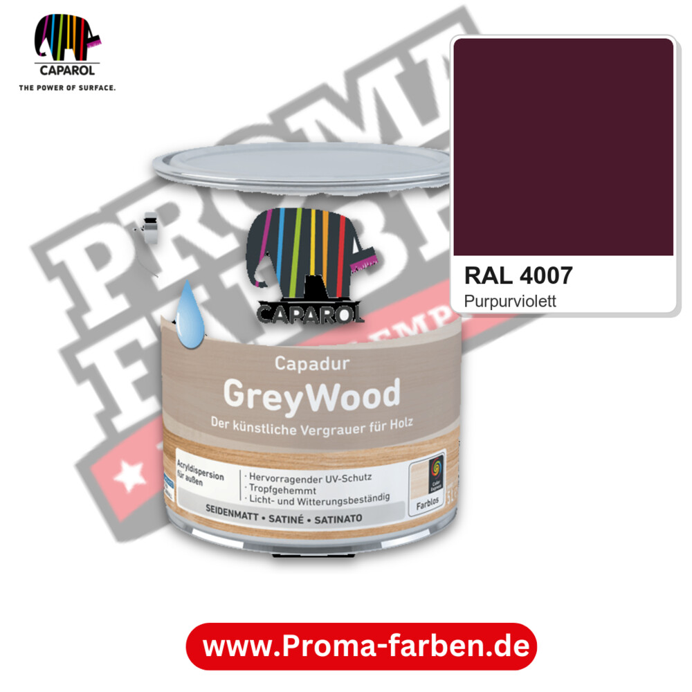 Caparol Capadur GreyWood RAL 4007 kaufen Proma Farben Hamburg