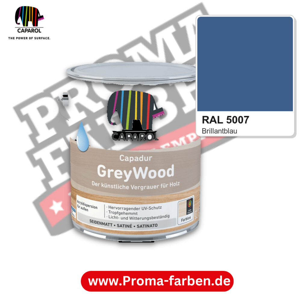 Caparol Capadur GreyWood RAL 5007 kaufen Proma Farben Hamburg
