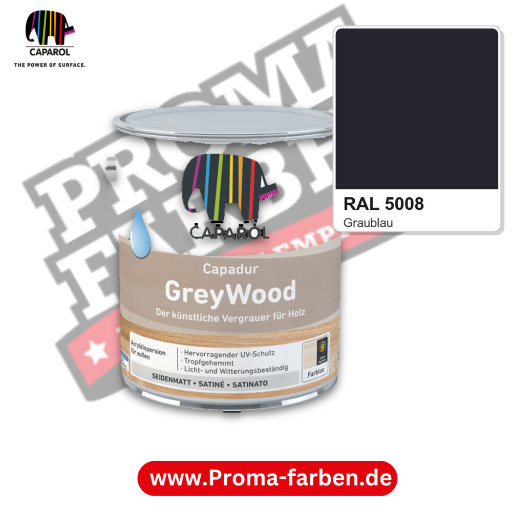 Caparol Capadur GreyWood RAL 5008 kaufen Proma Farben Hamburg