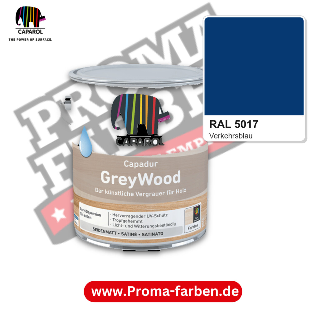 Caparol Capadur GreyWood RAL 5017 kaufen Proma Farben Hamburg